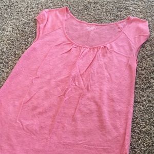 Loft 100% linen cap sleeve shirt. Size Small